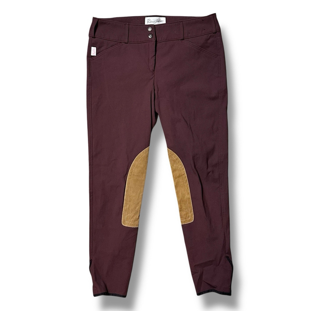 The Tailored Sportsman Trophy Hunter Breeches Bordeaux 30R Excellent Condition!!